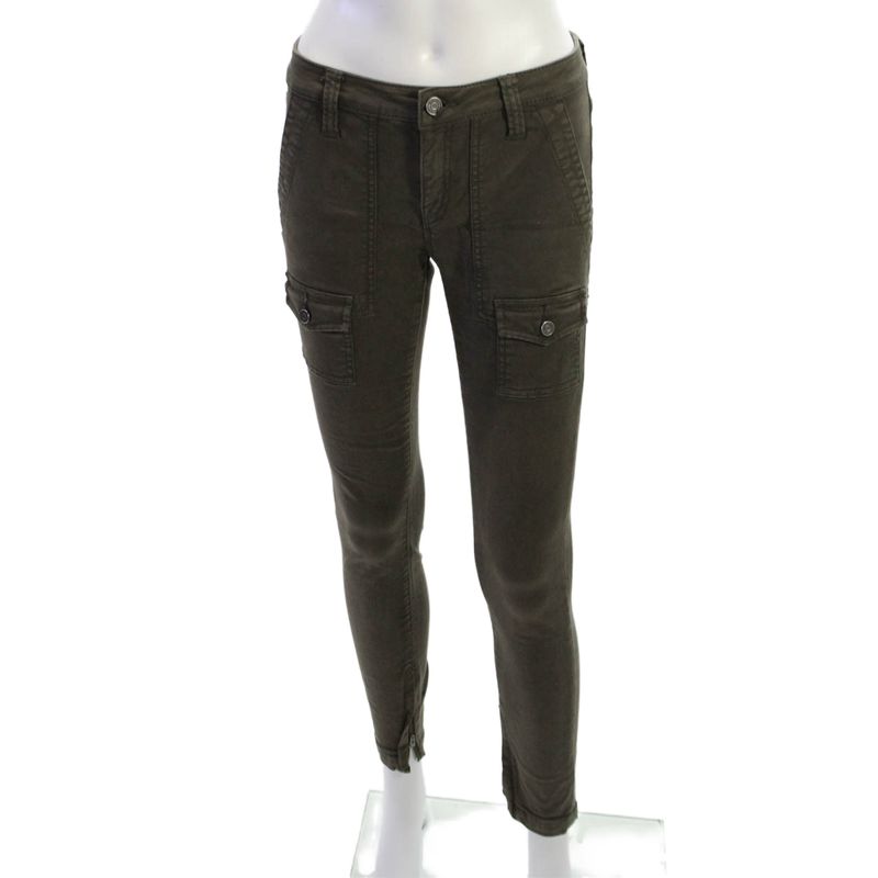 Joie Jeans Womens Ankle Cargo Pants Brown Cotton Mid Rise Size 26